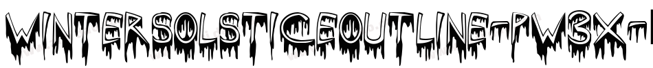 WinterSolsticeOutline-Pw3x字体转换
