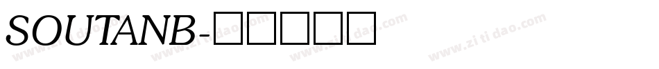 SOUTANB字体转换