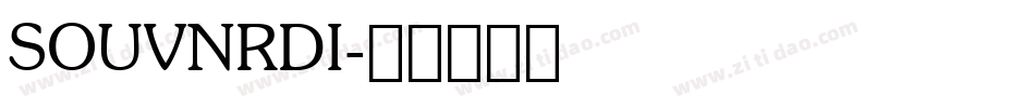 SOUVNRDI字体转换