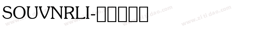 SOUVNRLI字体转换