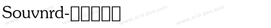 Souvnrd字体转换