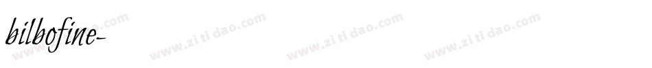 bilbofine字体转换