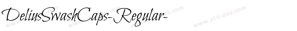 DeliusSwashCaps-Regular字体转换