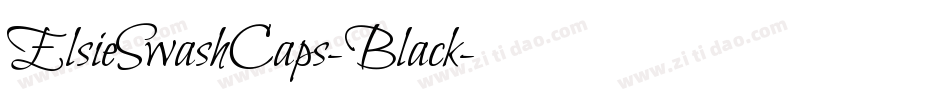 ElsieSwashCaps-Black字体转换