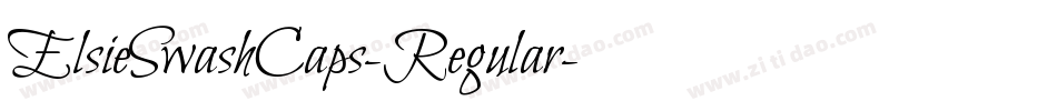 ElsieSwashCaps-Regular字体转换