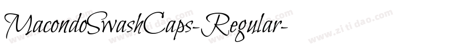 MacondoSwashCaps-Regular字体转换