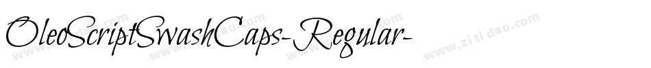 OleoScriptSwashCaps-Regular字体转换