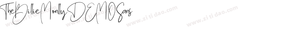 TheBillieMonllyDEMOSans字体转换