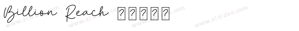 Billion-Reach字体转换