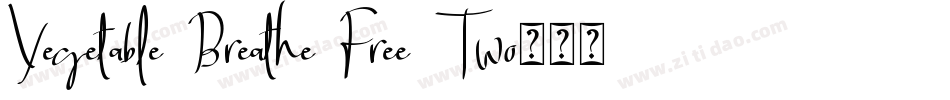 Vegetable_Breathe_Free_Two手机版字体转换