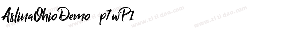AslinaOhioDemo-p7wP1字体转换