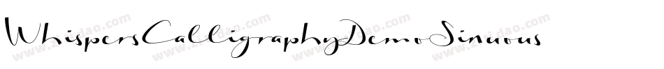WhispersCalligraphyDemoSinuousBold-DX1x字体转换