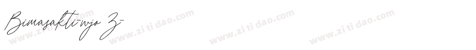 Bimasakti-wjoZ字体转换