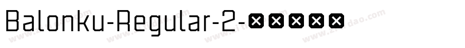Balonku-Regular-2字体转换