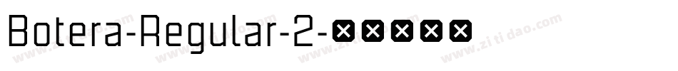 Botera-Regular-2字体转换