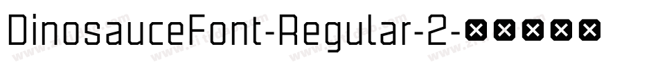 DinosauceFont-Regular-2字体转换