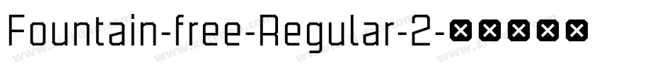 Fountain-free-Regular-2字体转换
