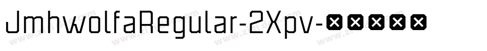 JmhwolfaRegular-2Xpv字体转换