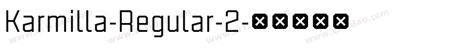 Karmilla-Regular-2字体转换