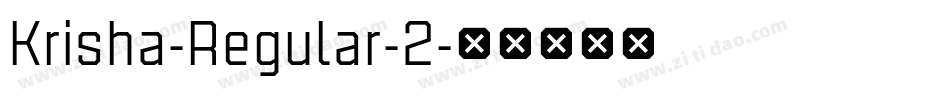 Krisha-Regular-2字体转换