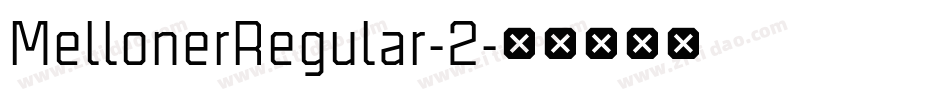 MellonerRegular-2字体转换