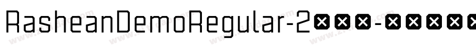 RasheanDemoRegular-2生成器字体转换