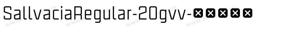 SallvaciaRegular-2Ogvv字体转换