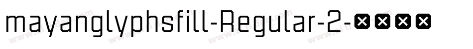mayanglyphsfill-Regular-2字体转换