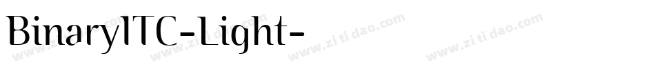 BinaryITC-Light字体转换