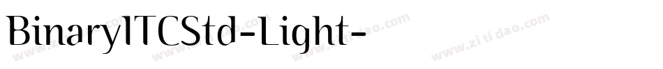 BinaryITCStd-Light字体转换