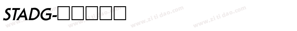 STADG字体转换
