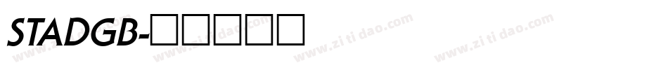 STADGB字体转换