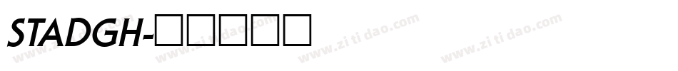 STADGH字体转换
