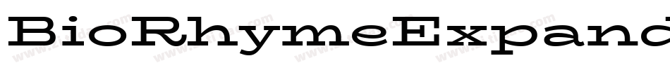 BioRhymeExpanded-ExtraBold字体转换