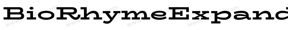 BioRhymeExpanded-Regular-6字体转换