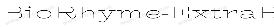 BioRhyme-ExtraBold字体转换