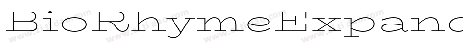 BioRhymeExpanded-Regular字体转换