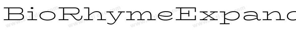 BioRhymeExpanded-ExtraBold字体转换