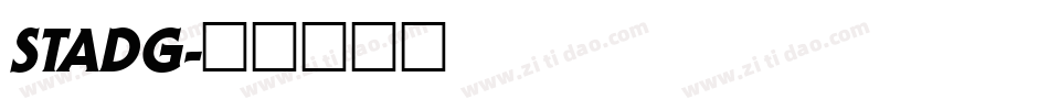 STADG字体转换