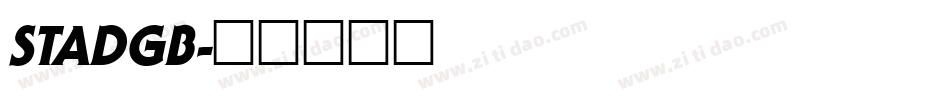 STADGB字体转换