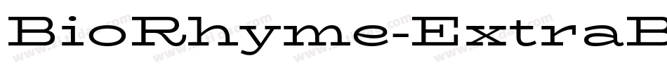 BioRhyme-ExtraBold字体转换