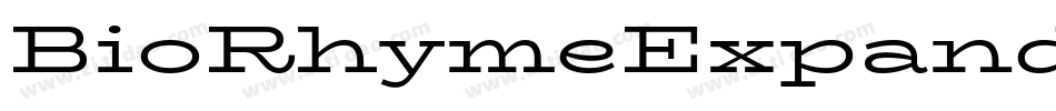 BioRhymeExpanded-Regular字体转换