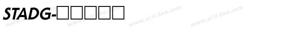 STADG字体转换