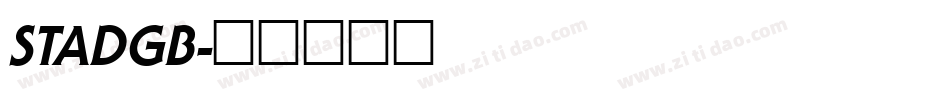 STADGB字体转换