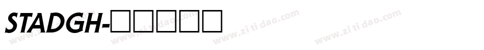 STADGH字体转换