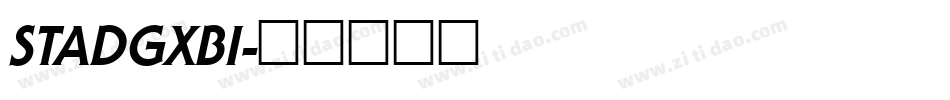 STADGXBI字体转换