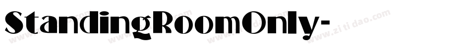 StandingRoomOnly字体转换