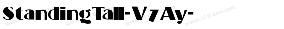 StandingTall-V7Ay字体转换 StandingTall-V7Ay字体转换