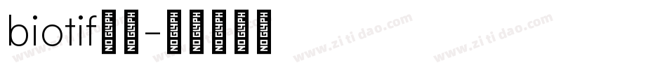 biotif字体字体转换