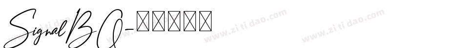 SignalBQ字体转换